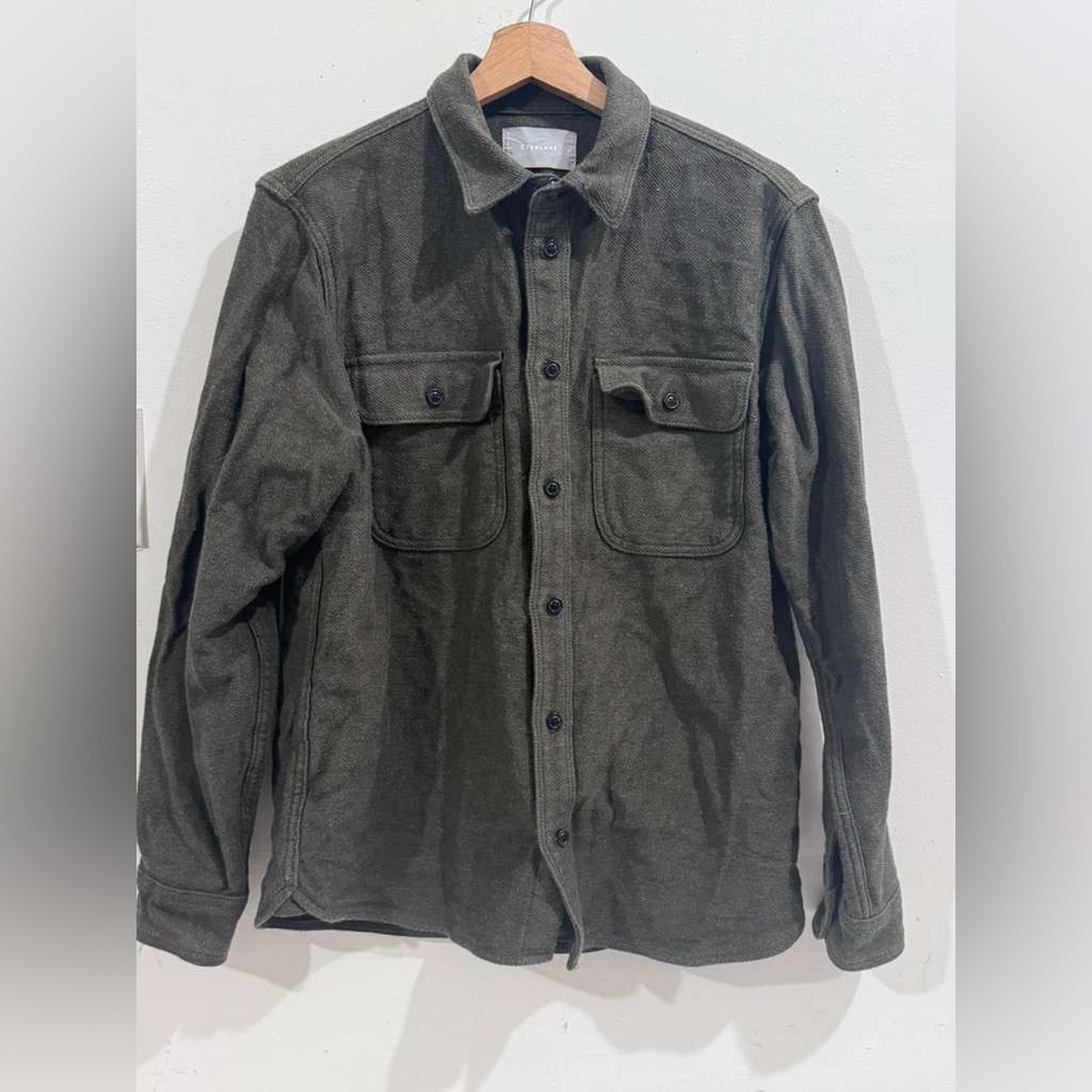 Everlane Men's Dark Gray Shirt Jacket